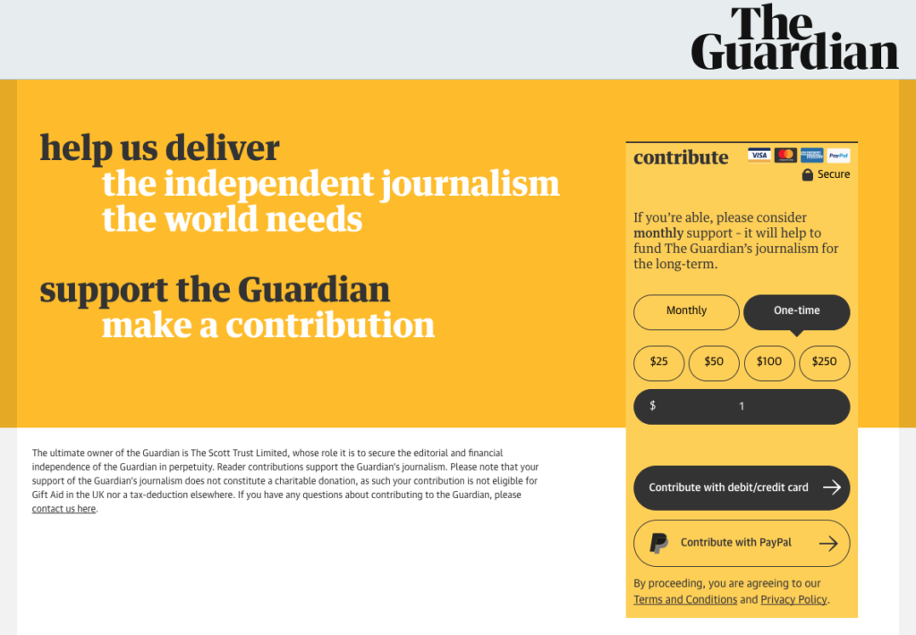 The Guardian is Testing Micropayments vs Online Subscriptions